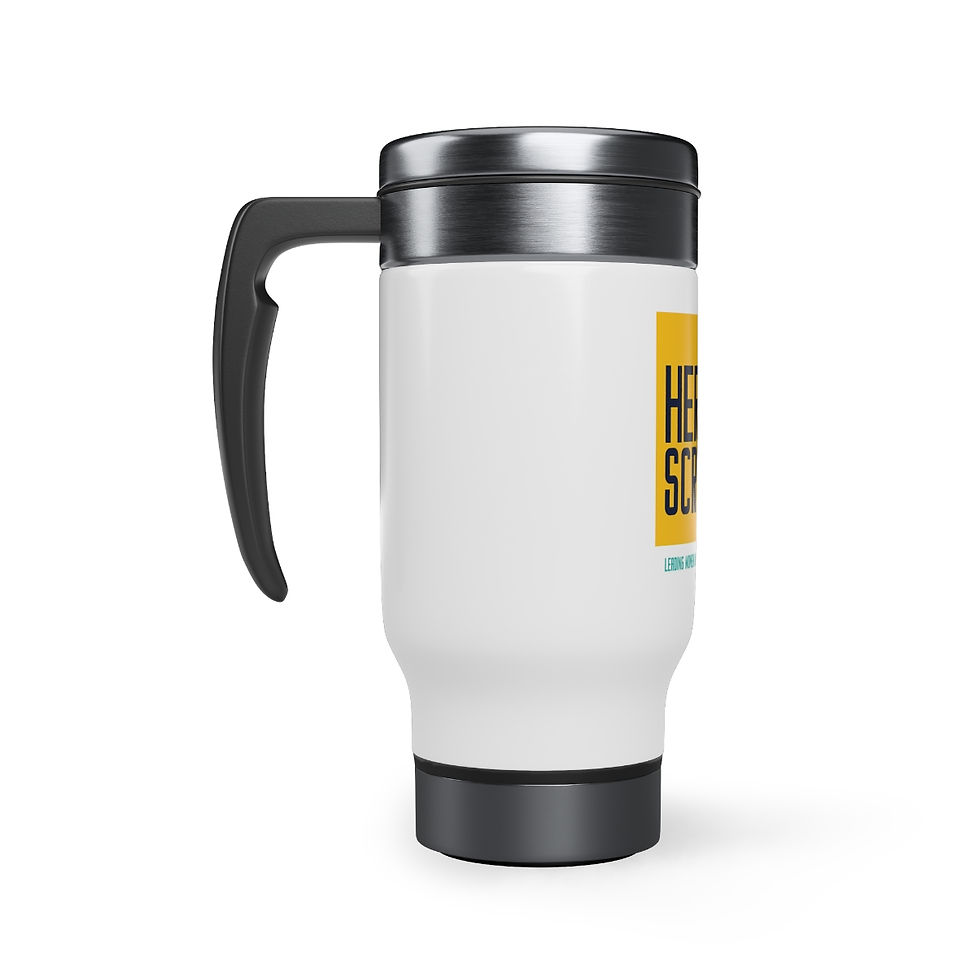 Thumbnail: Stainless Steel Travel Mug with Handle, 14oz