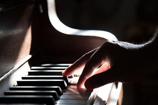 Playing the piano