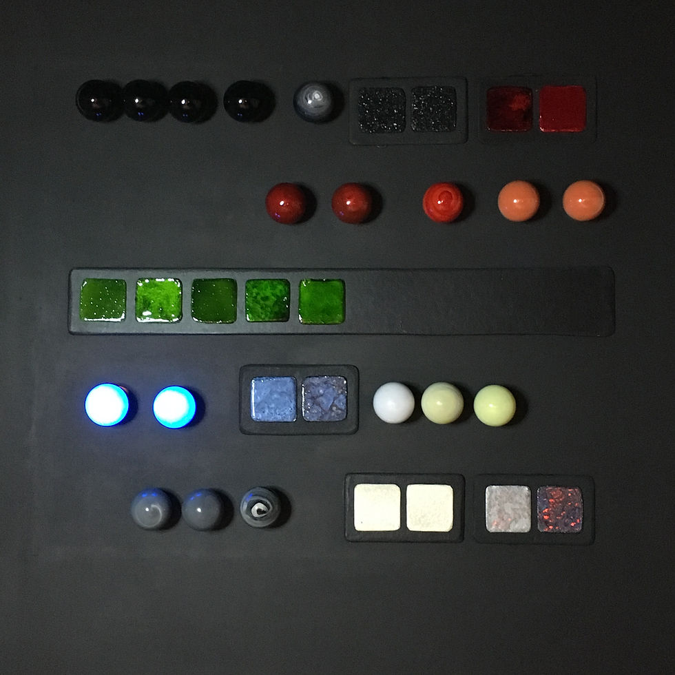 Panneau lumineux décoratif représentant la rigueur, le rangement, point barre