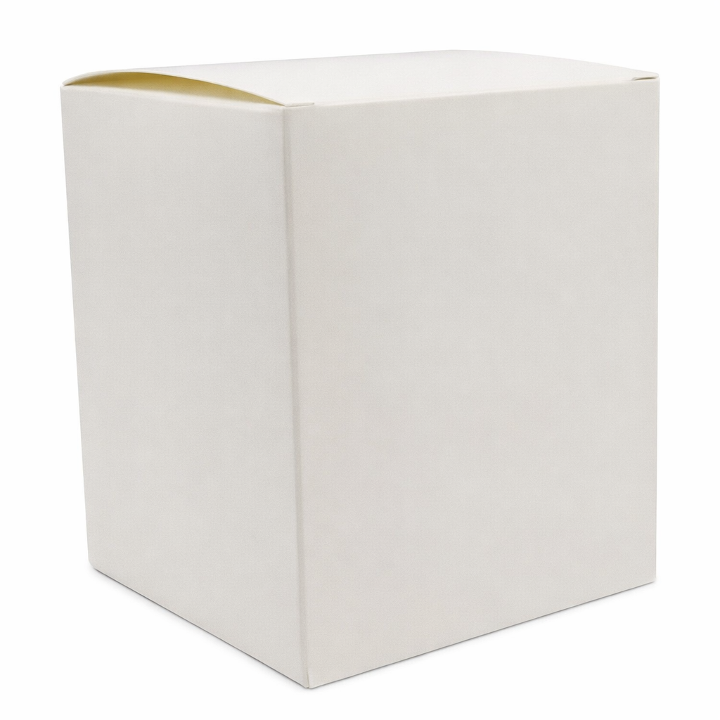 Matt White Box Large (Without Lid) - 2 Wick (385g)