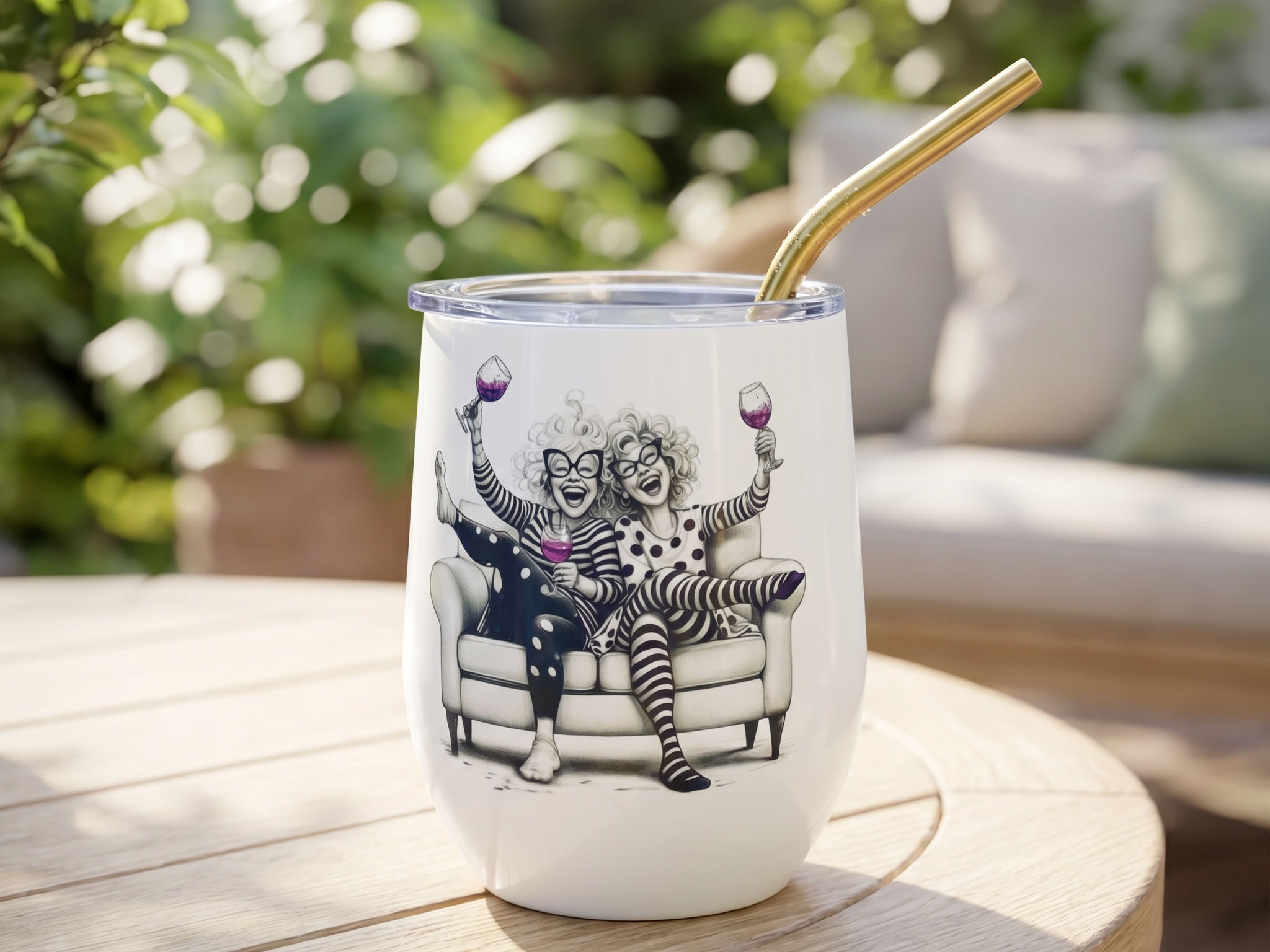 Girl's Time Wine Tumbler