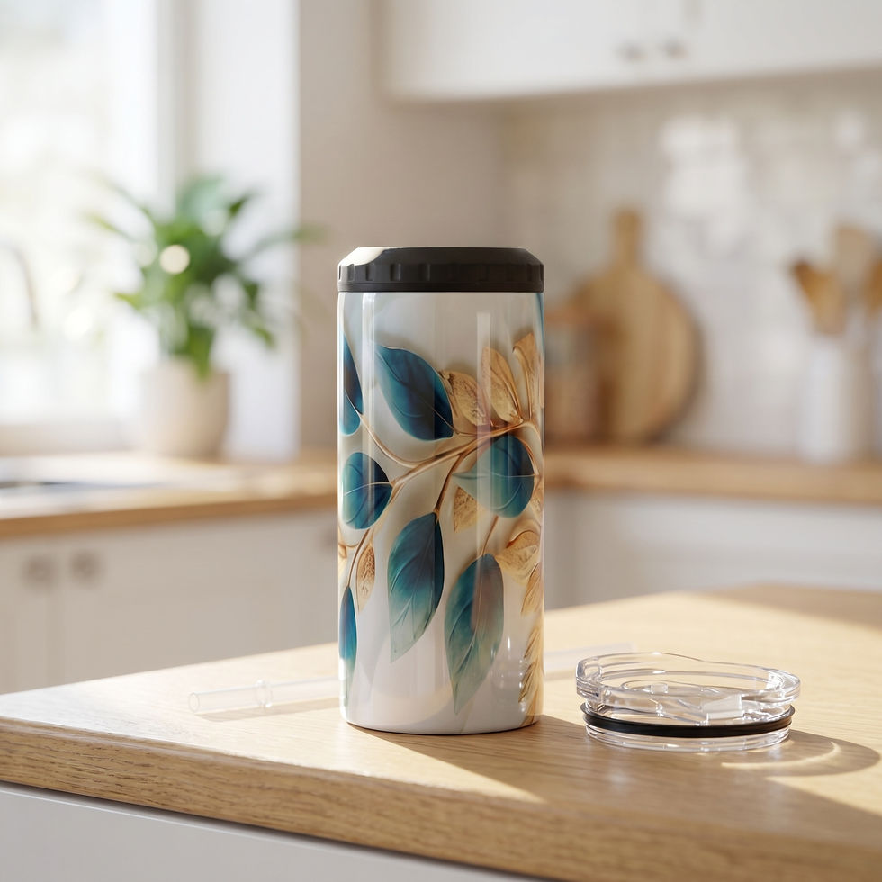 Thumbnail: Gold & Teal 4-in-1 Can Cooler