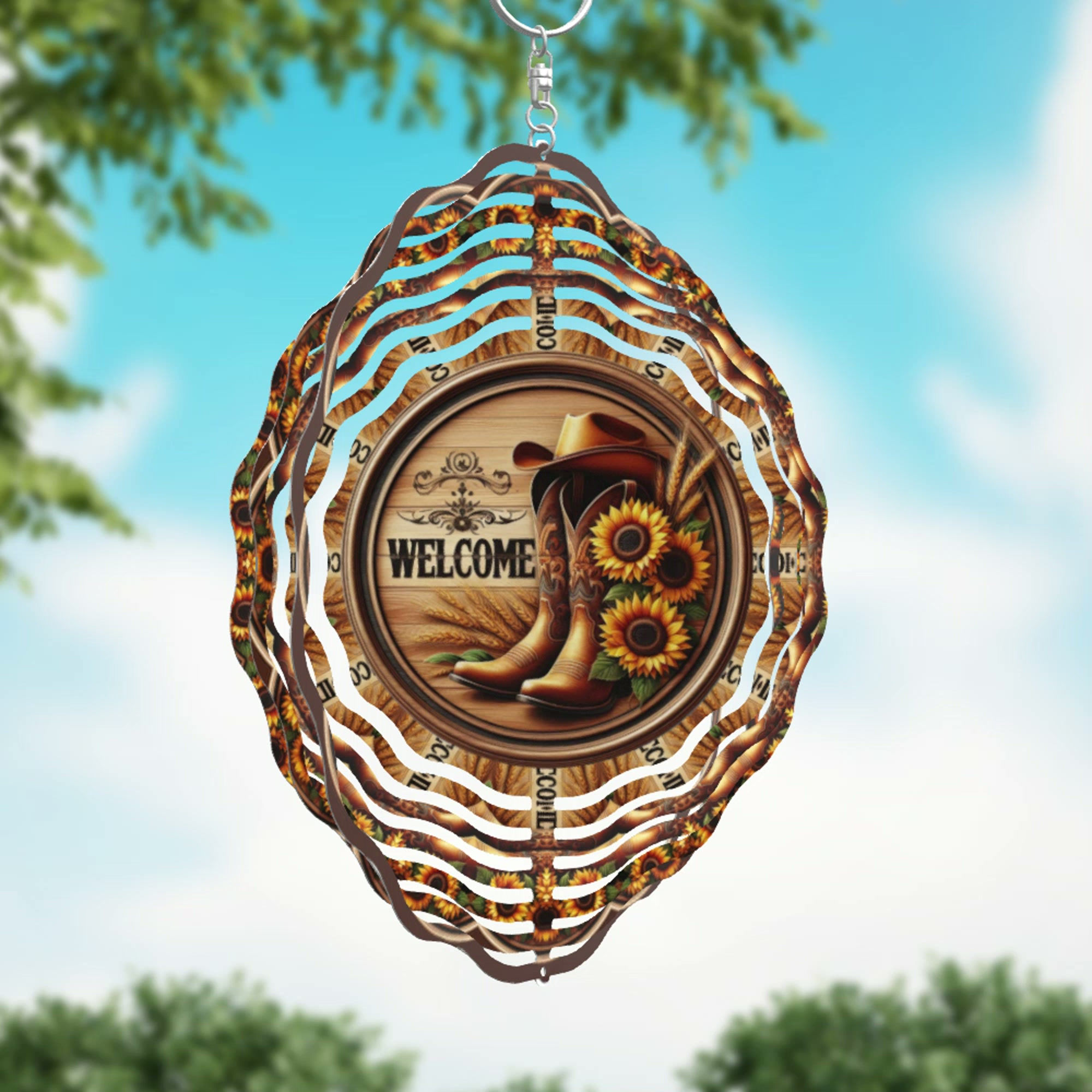 Molinillo de viento de bienvenida occidental