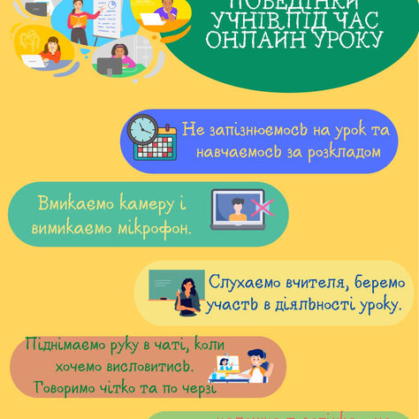 Основні правила дистанційного навчання