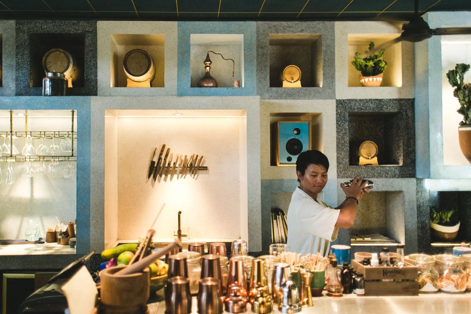 Cocktail making demonstration