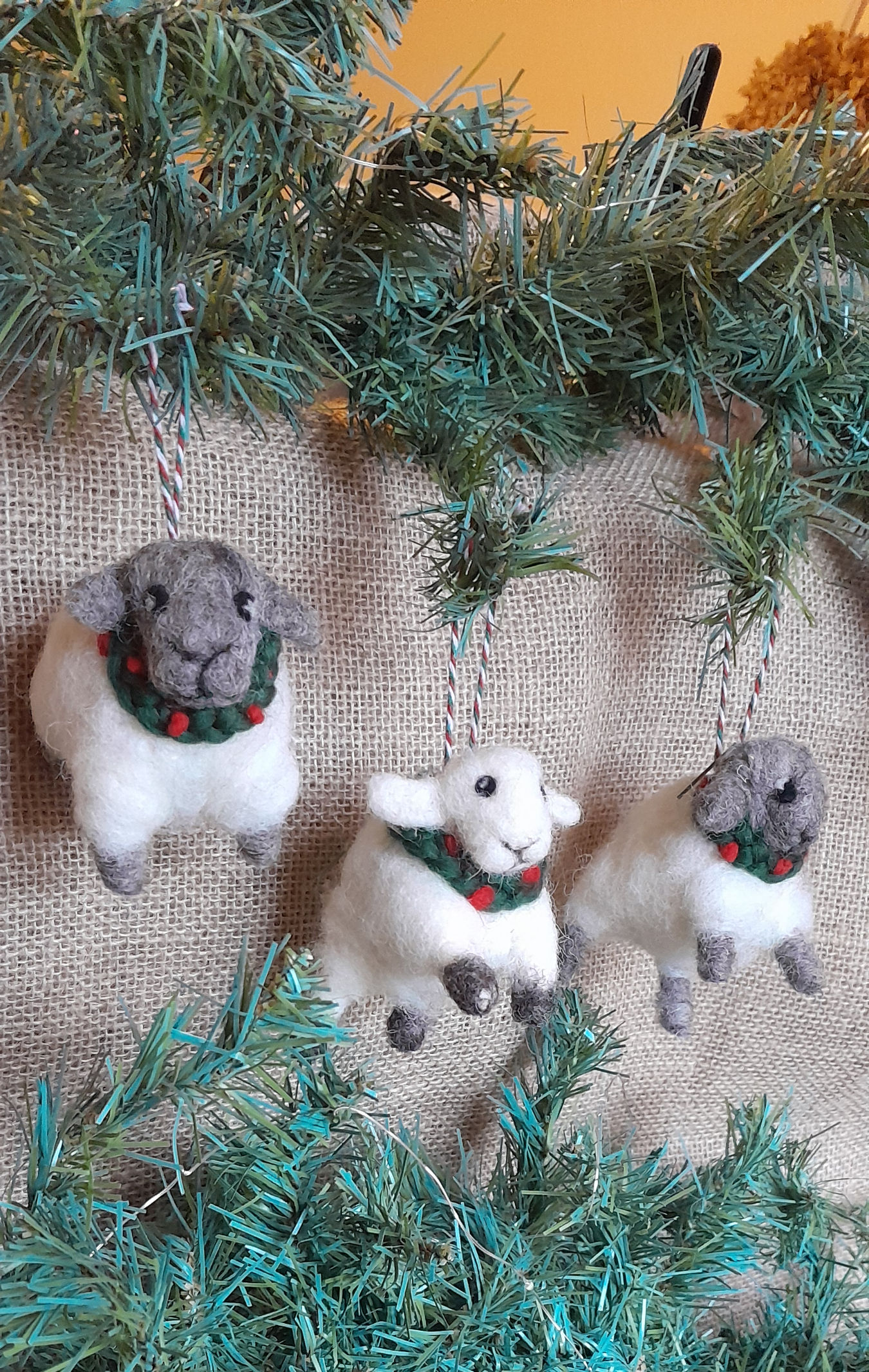 Christmas Sheep Baubles