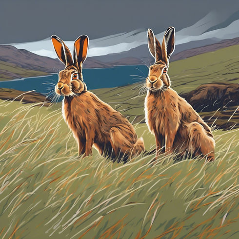 scottish highlands ,hares ,.jpg