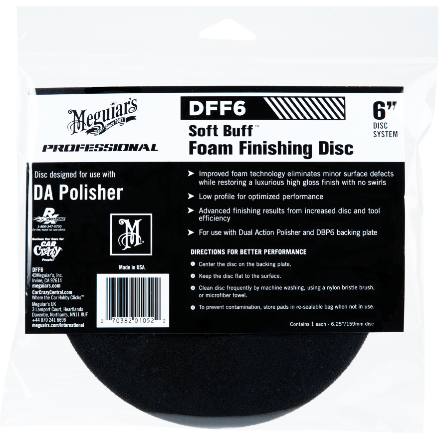 Soft Buff DA Foam Finishing Disc 6
