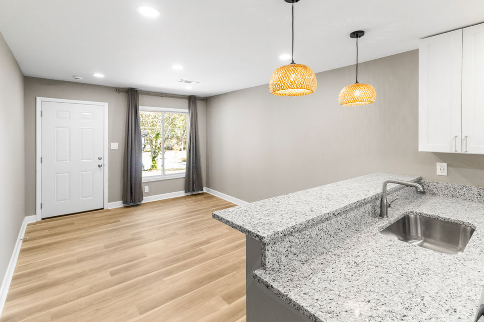 Interior photos of unfurnished home listings in Atlanta, Georgia.