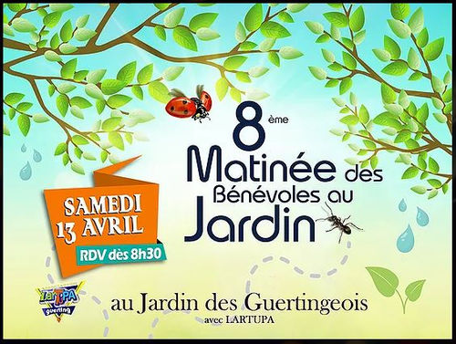 Samedi 13 avril: 8e matinée des bénévoles au jardin