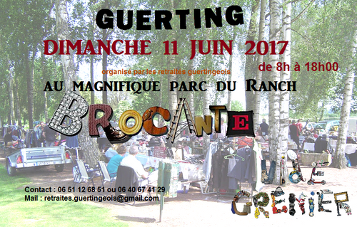 Dimanche 11 Juin 2017: Vide grenier organisé par l'association des Retraités et veuves de retrai