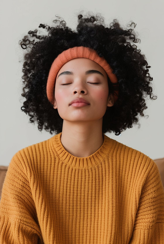 Serene Woman in Autumnal Attire.jpeg