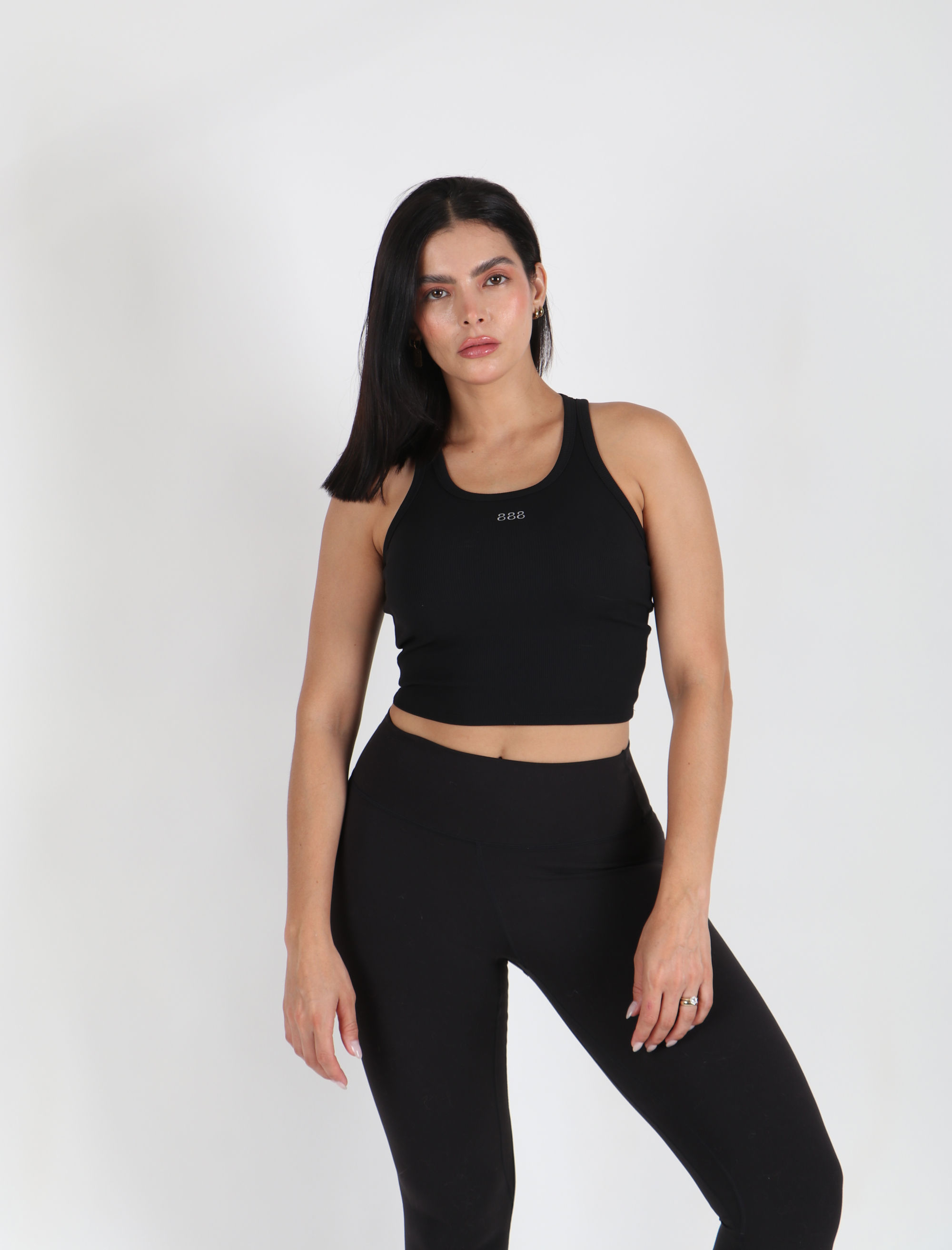 BLACK CROP TOP balance