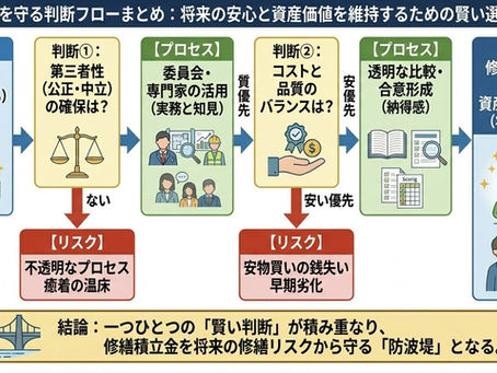 修繕積立金を守る判断フローまとめ