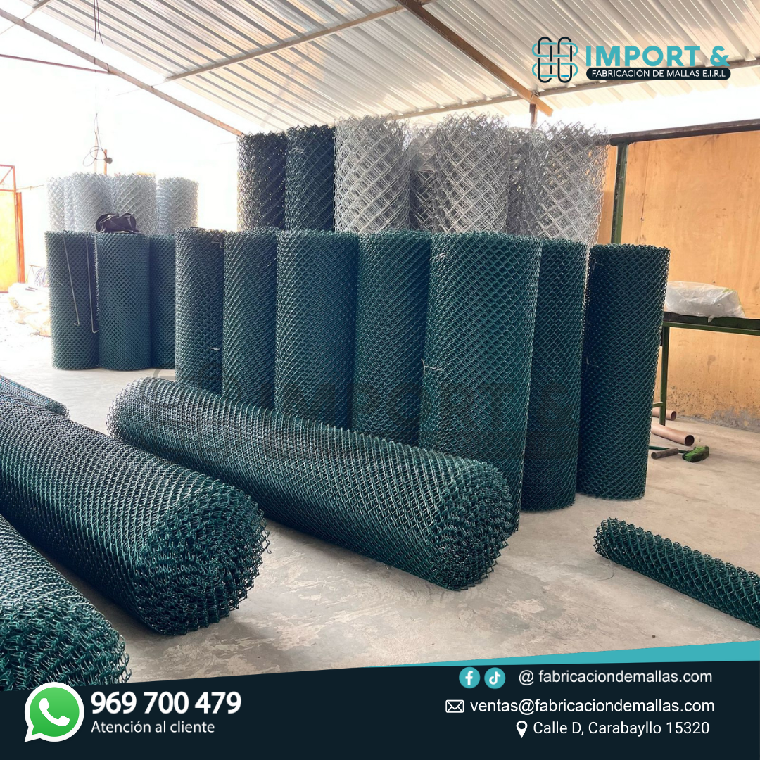 Malla olimpica plastificada