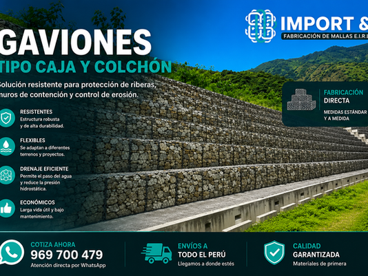 Gaviones Tipo Caja y colchón