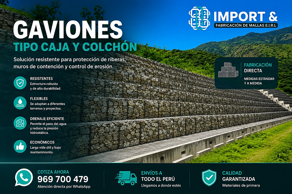 Gaviones Tipo Caja y colchón