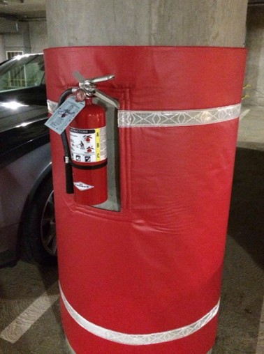 Padded Vinyl Column Covers - Made in the USA