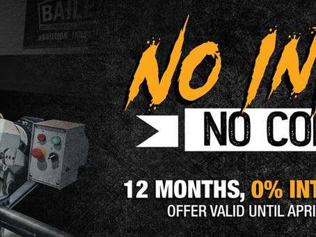 Baileigh Industrial's Zero Percent Financing is going on now.
