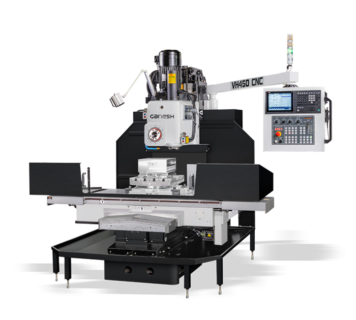 Ganesh's VH450 CNC mill is both a vertical and horizontal CNC mill, offering plenty of productivity for your shops.