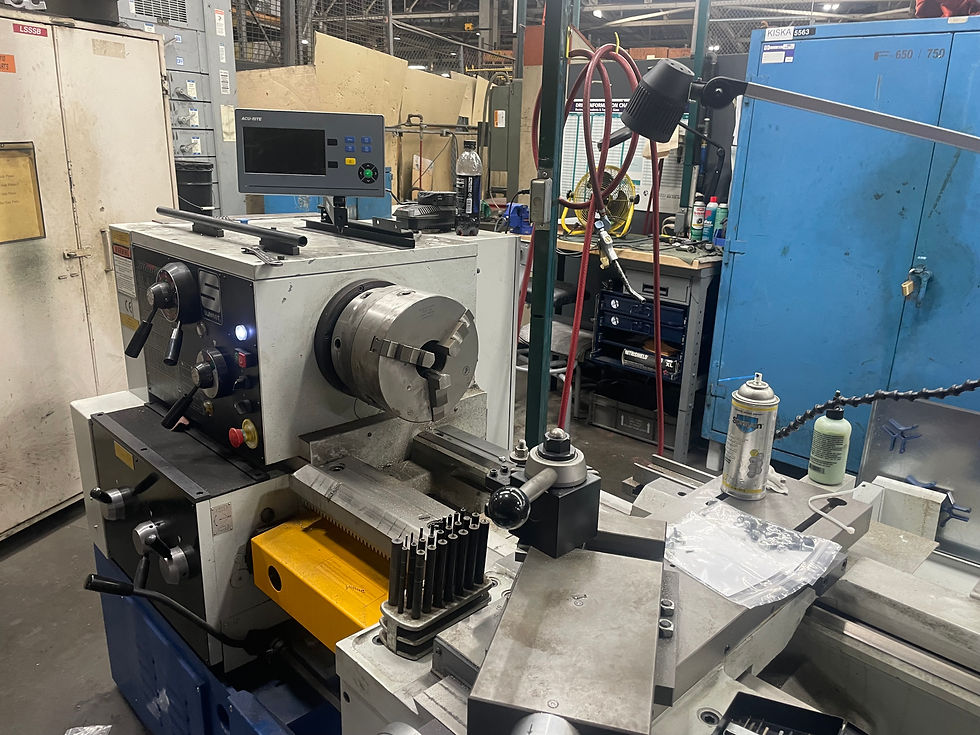 Another angle of the Acu-rite DRO system installation at Ford's facility.