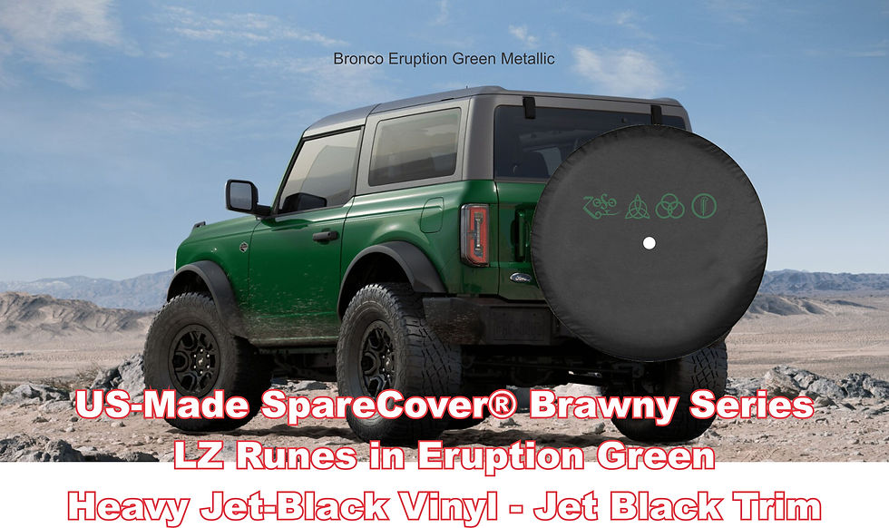 Thumbnail: Brawny Bronco Runes by SpareCover - Led Zeppelin RUNES - Vinyl Tire Cover