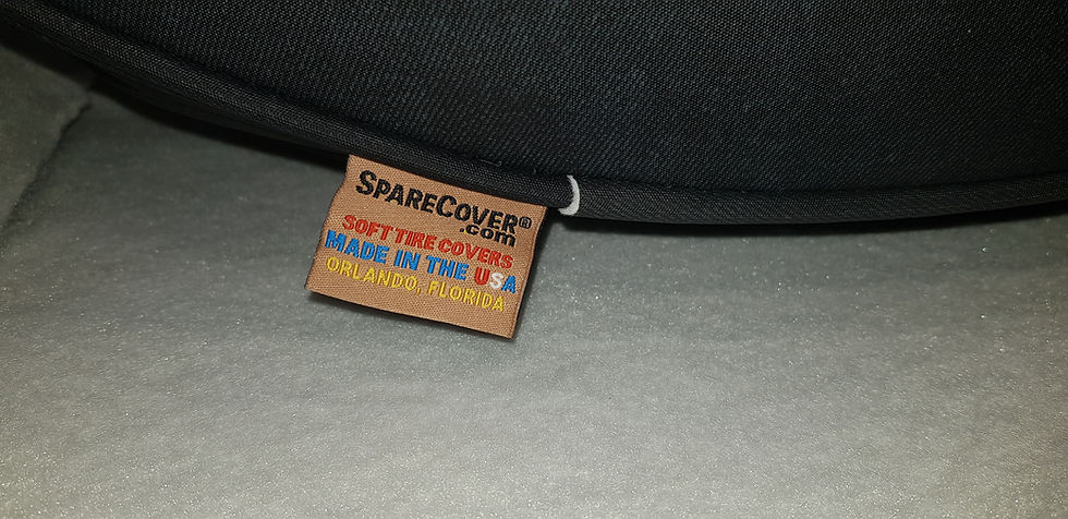 Thumbnail: Authentic SpareCover Made in USA brand tag on heavy-duty vinyl