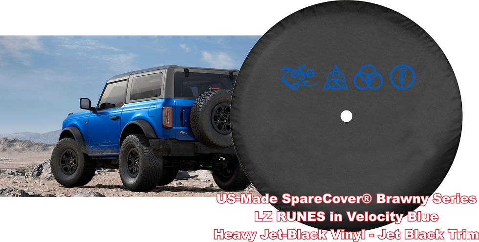 Thumbnail: Brawny Bronco Runes by SpareCover - Led Zeppelin RUNES - Vinyl Tire Cover