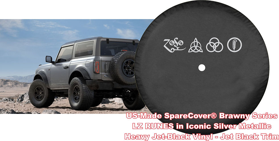 Thumbnail: Brawny Bronco Runes by SpareCover - Led Zeppelin RUNES - Vinyl Tire Cover