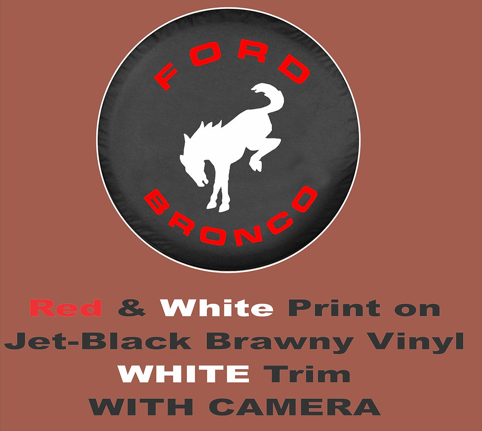 Thumbnail: Brawny Classic Ford Bronco Spare Tire Cover | Gen 1–5