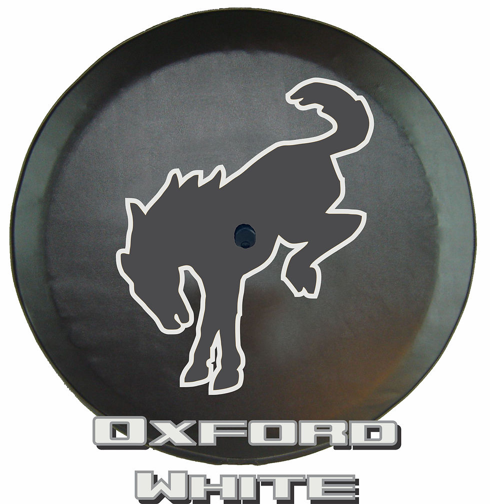 SpareCover Ford Bronco 6th Gen Spare Tire Cover Outline Oxford White