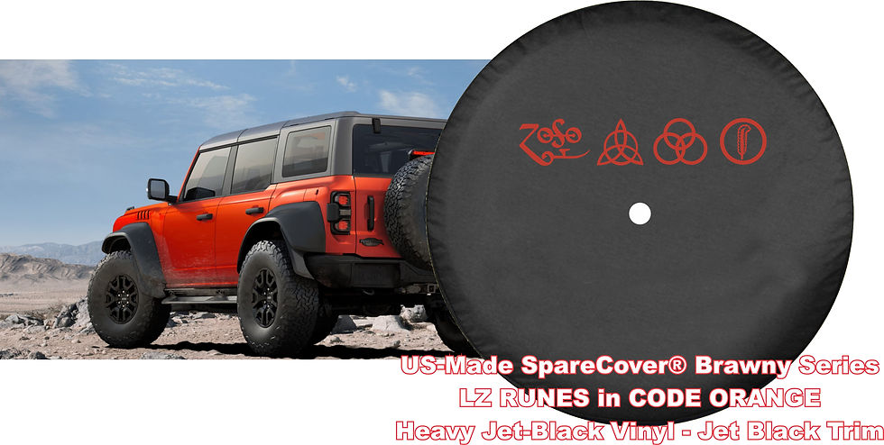 Thumbnail: Brawny Bronco Runes by SpareCover - Led Zeppelin RUNES - Vinyl Tire Cover