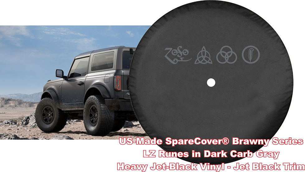 Thumbnail: Brawny Bronco Runes by SpareCover - Led Zeppelin RUNES - Vinyl Tire Cover