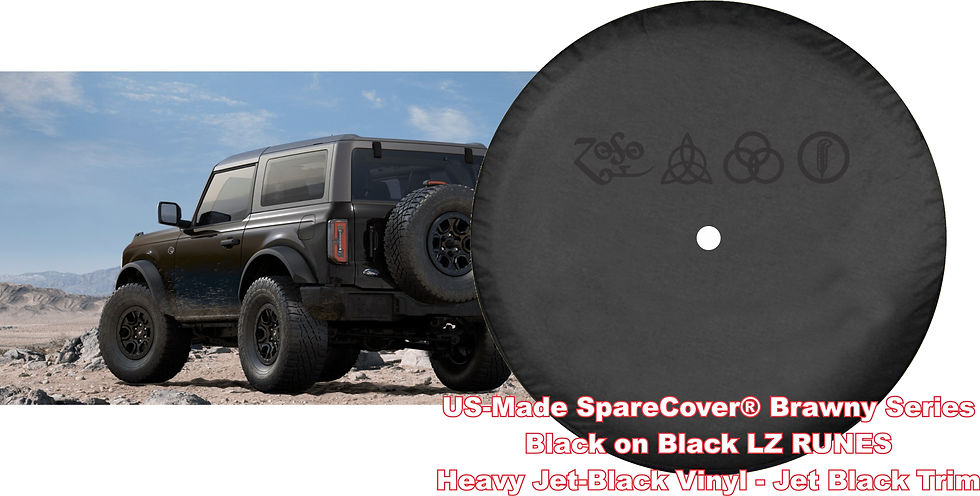 Thumbnail: Brawny Bronco Runes by SpareCover - Led Zeppelin RUNES - Vinyl Tire Cover