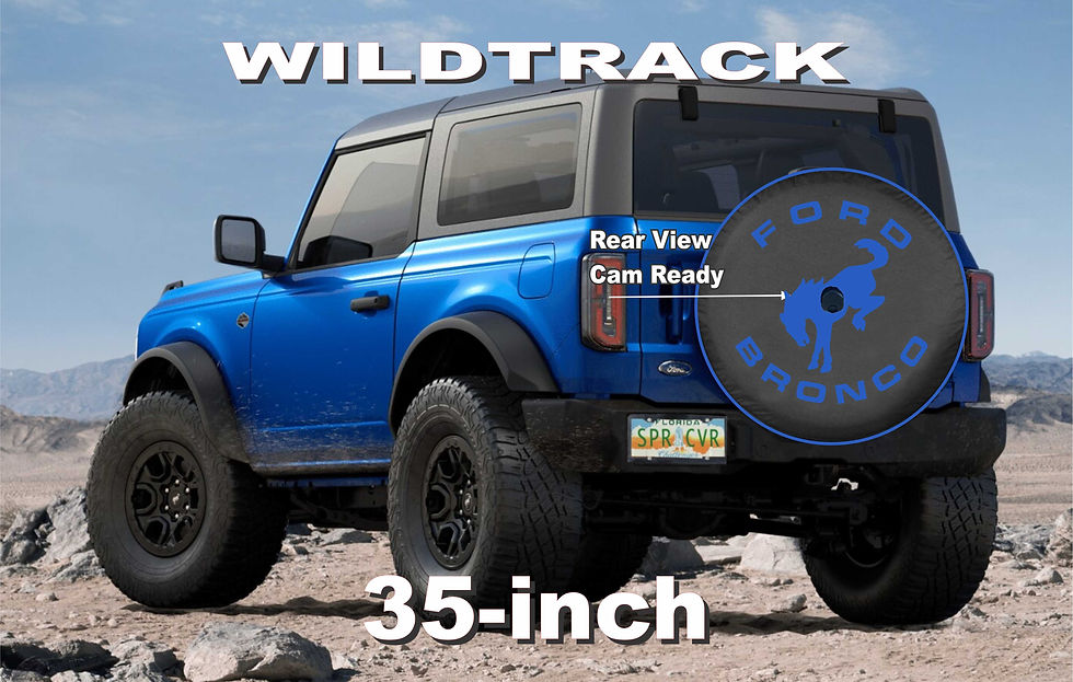 Thumbnail: Brawny Bronco BLUE - US Made SpareCover® - Heavy Luxury Vinyl Cover