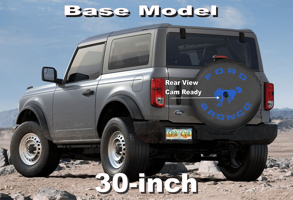 Thumbnail: Brawny Bronco BLUE - US Made SpareCover® - Heavy Luxury Vinyl Cover