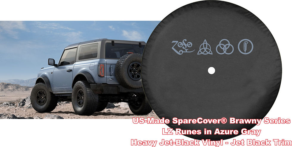 Thumbnail: Brawny Bronco Runes by SpareCover - Led Zeppelin RUNES - Vinyl Tire Cover