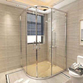 一太-金龍6000圓弧形淋浴拉門橫拉式