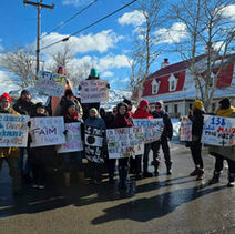 Des mobilisations le long de la 138 pour dénoncer le Trou Noir