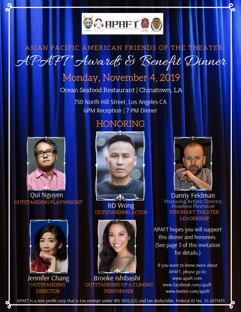 APAFT Awards & Benefit Dinner November 4, 2019