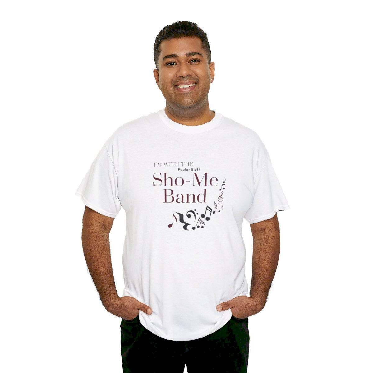 'I'm with the Poplar Bluff Sho-Me Band' Heavy Cotton Tee