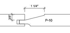 Panel Profile Specification Drawing in  P10