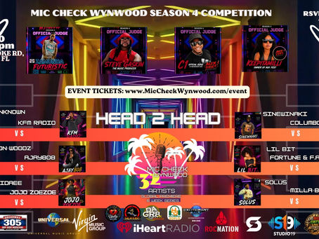 MIC CHECK WYNWOOD SEASON 4 OFFICIAL Tournament RUN OF SHOW Day 1 & 2