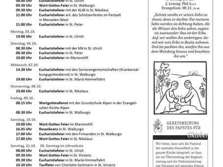 27. Sonntag im Jahreskreis