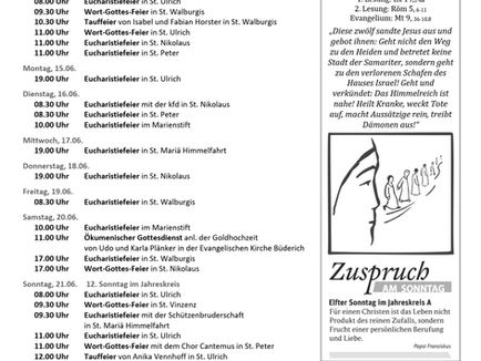 11. Sonntag im Jahreskreis