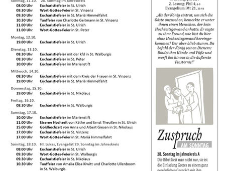 28. Sonntag im Jahreskreis