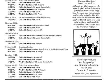 4. Sonntag im Jahreskreis