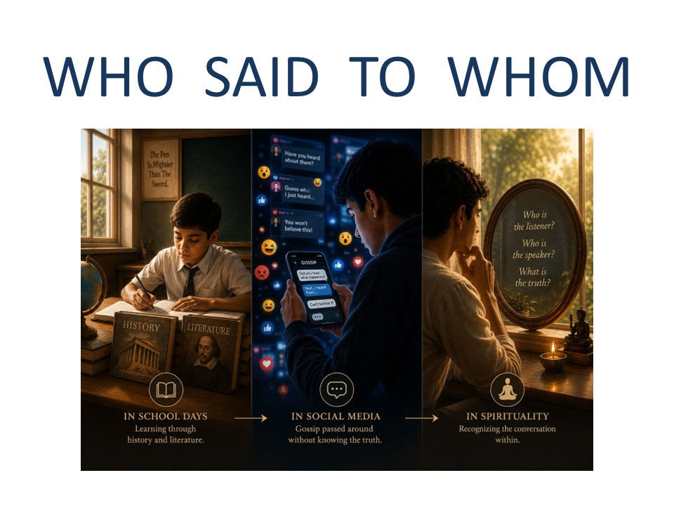 WHO  SAID  TO  WHOM