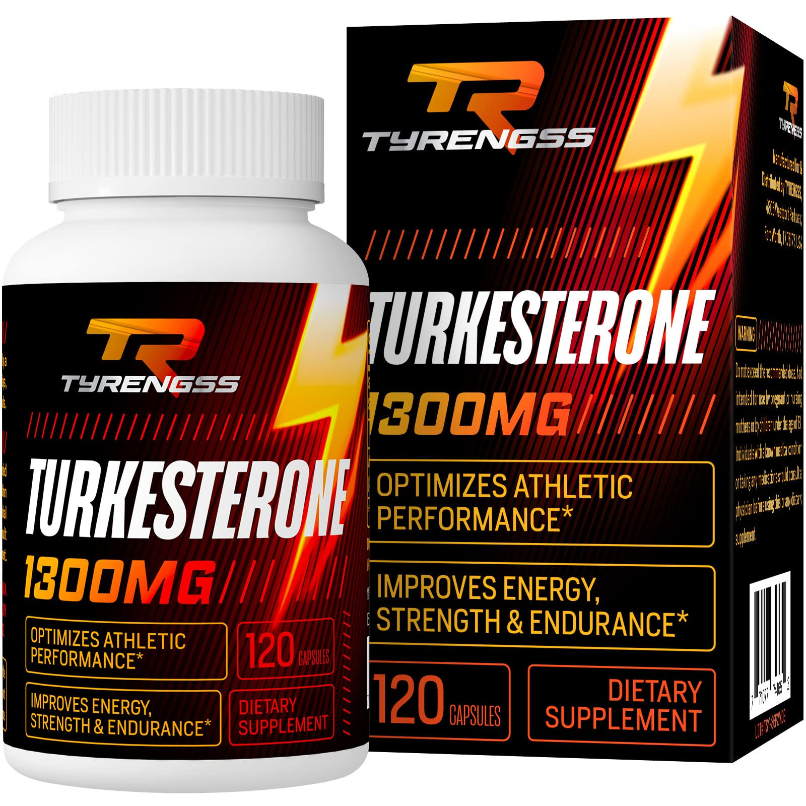 Testosterone Booster Turkesterone Supplement 1300mg Ultra High Strength (Ajuga T