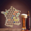Miniature : Carte de France à capsules de bière